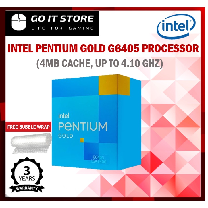 Intel Pentium G6405 Prozessor 4.1GHz LGA1200 - 4MB Cache Box