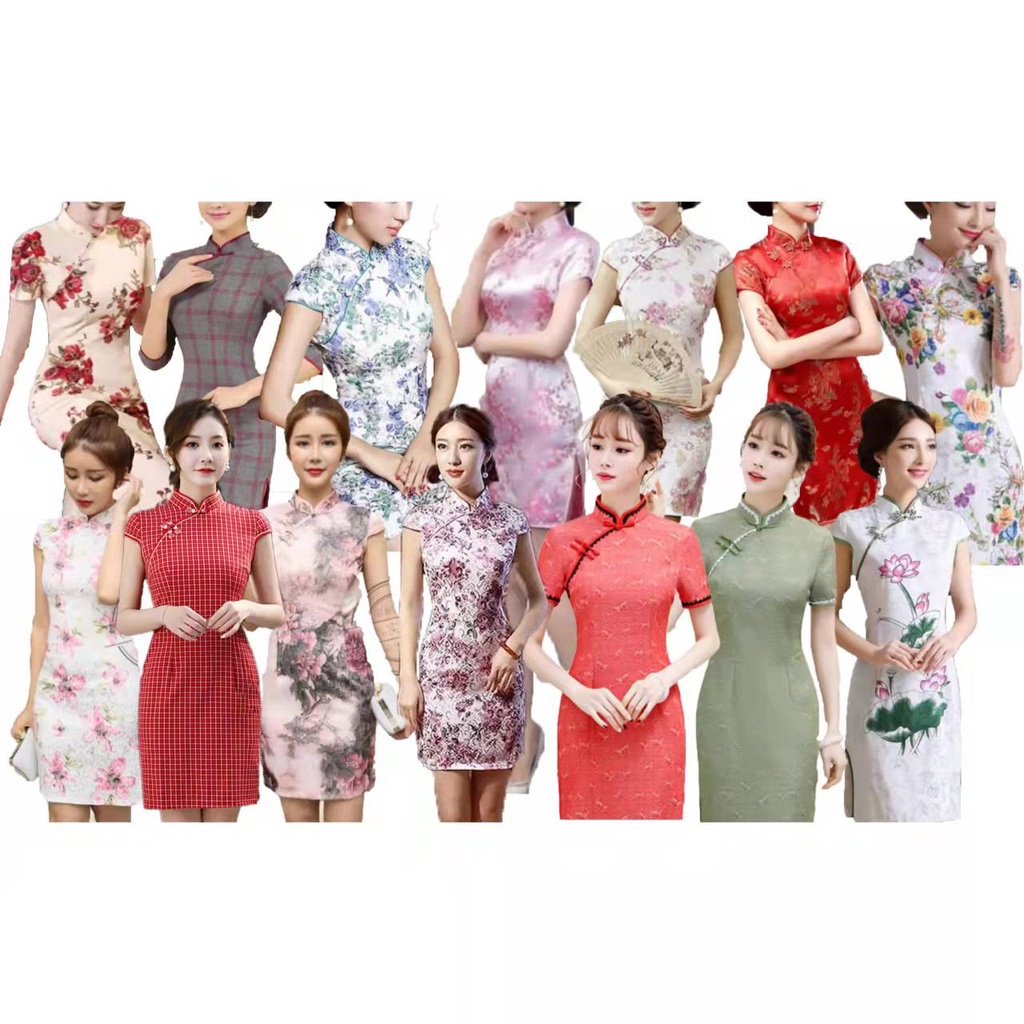 READY STOCK Cheong Sam Modified Cheongsam Chinese New Year Traditional Costume