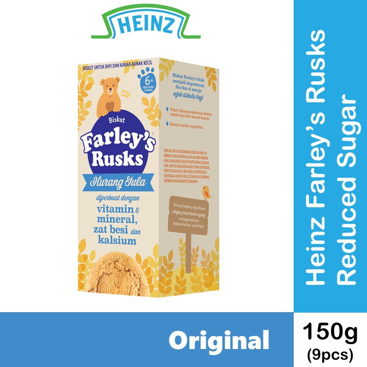farley's reduced sugar rusks