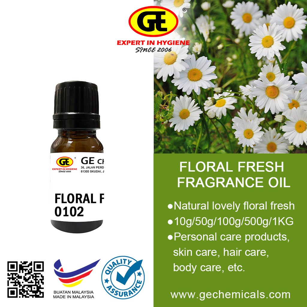 Floral Fresh Fragrance Oil 10g/ 50g/ 100g Shopee Malaysia