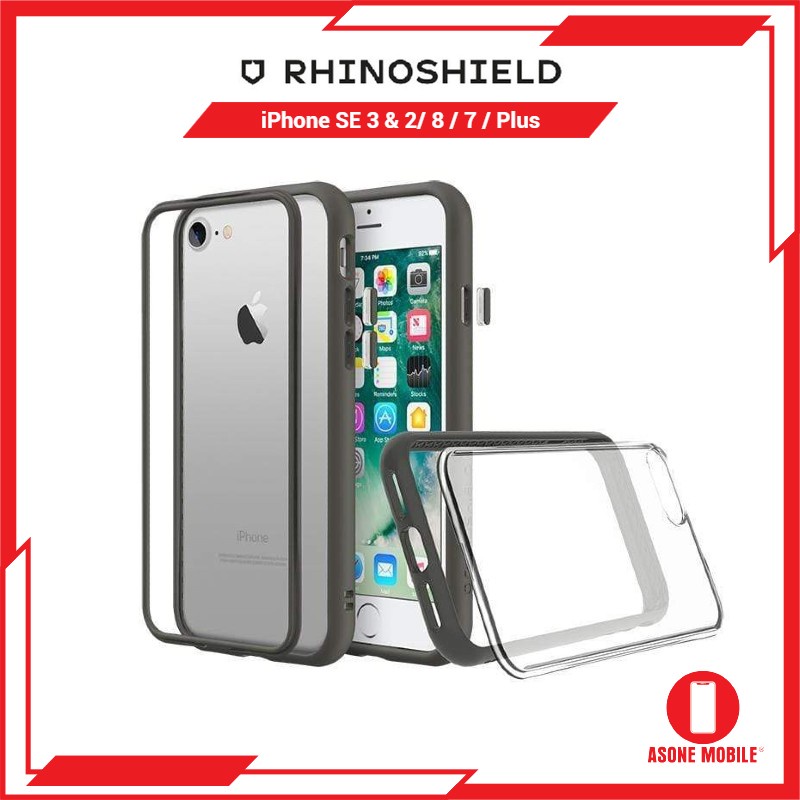 Original RhinoShield Mod NX Case For iPhone SE 3 & 2/ 8 / 7 / Plus  Customizable Shock Absorbent Shockproof Bumper Clear | Shopee Malaysia