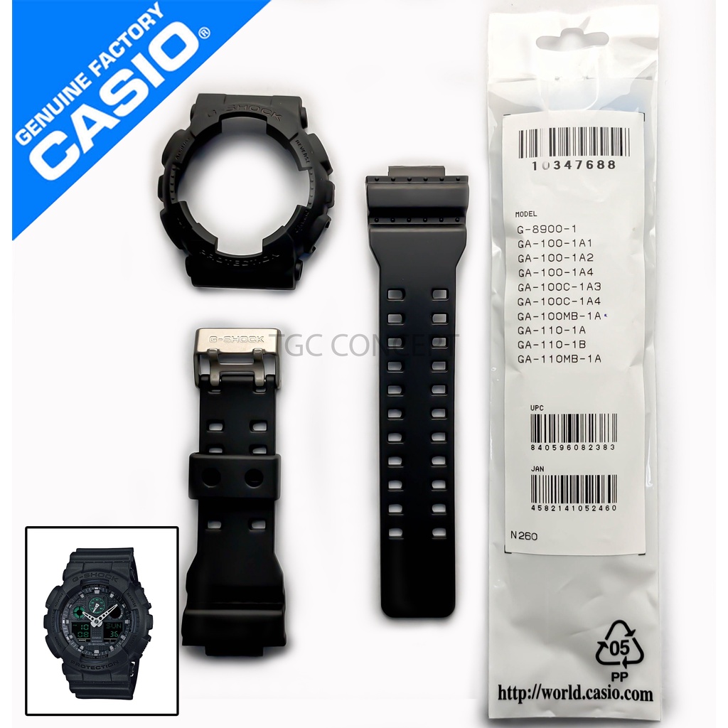 ORIGINAL BAND & BEZEL REPLACEMENT PARTS FOR GSHOCK WATCH GA100MB1A