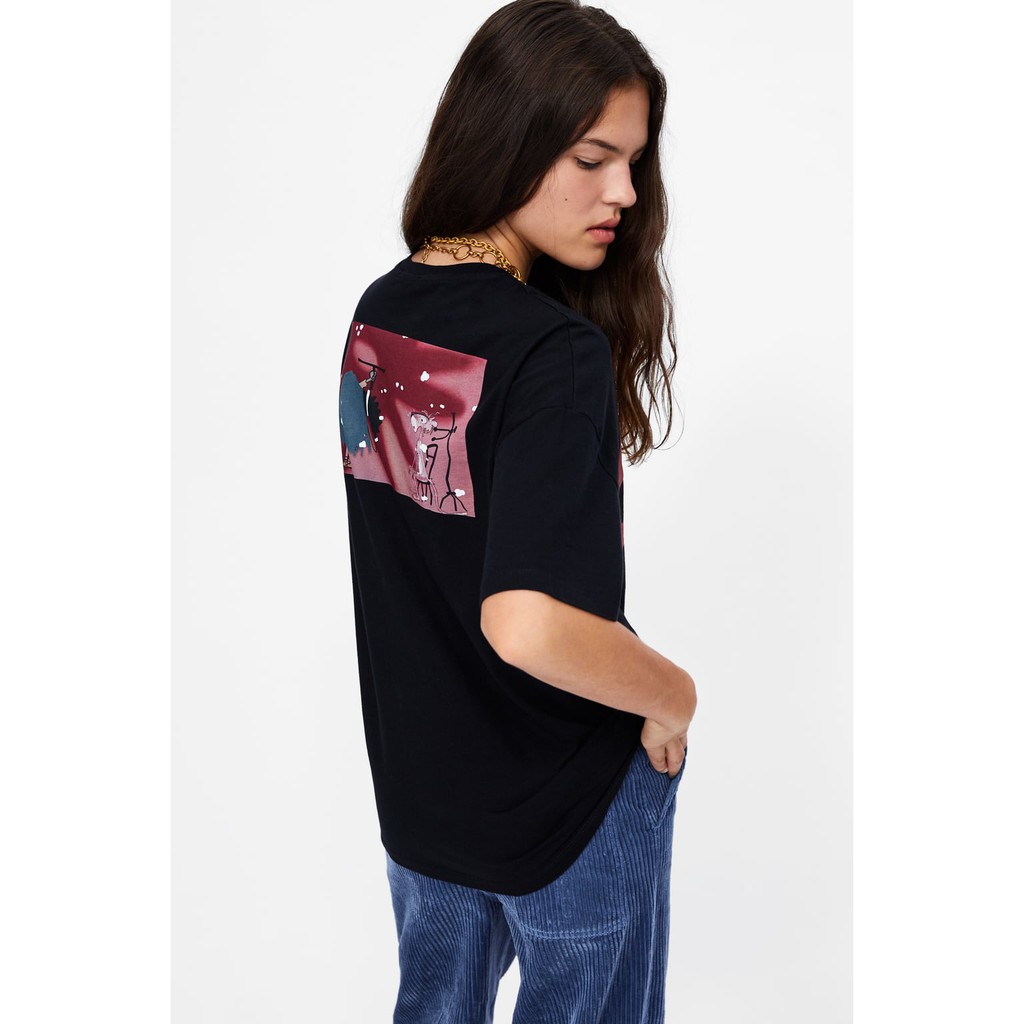pink panther t shirt zara