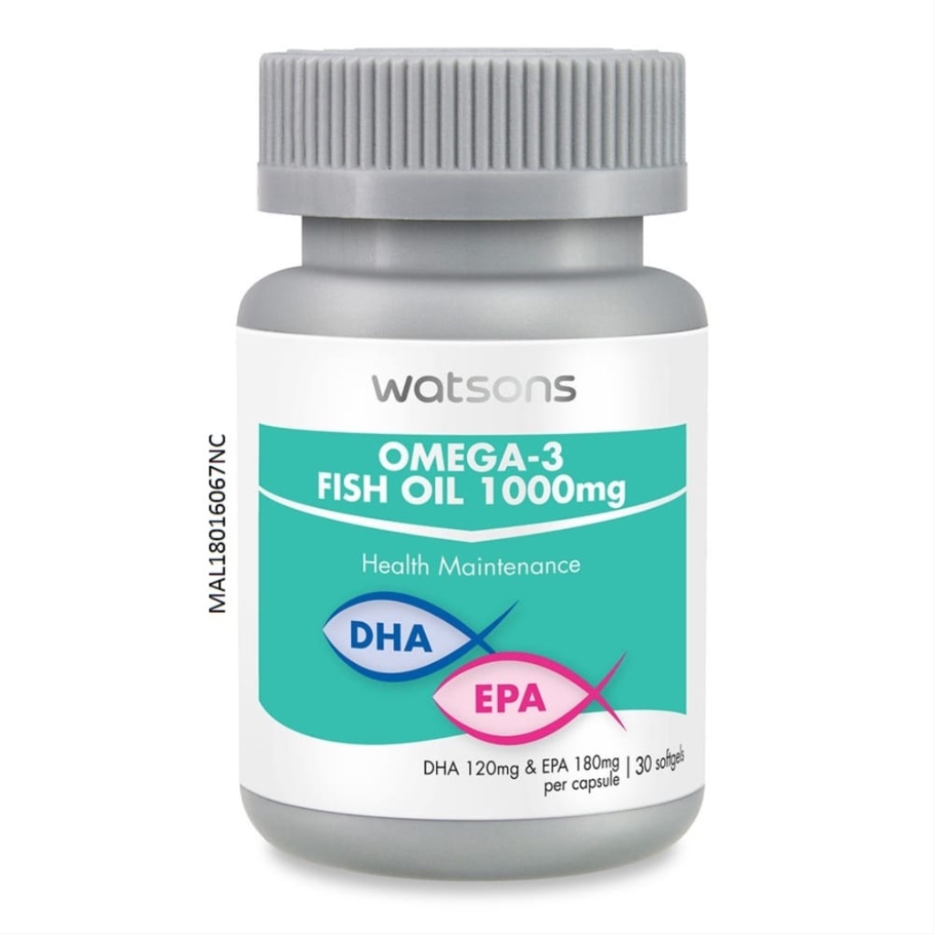 WATSONS Omega 3 Fish Oil 1000mg 30s Shopee Malaysia