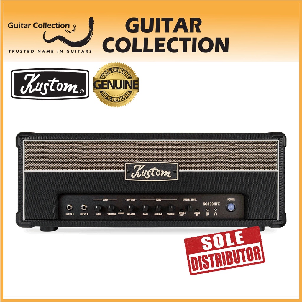 Kustom KG100HFX 100W Guitar Amplifier Head Shopee Malaysia