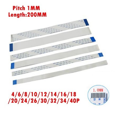 10× FPC FFC 1mm Pitch 4/5/6/7/8/9/10/12/14/16/18/20/22/24P Ribbon Flat Connector 