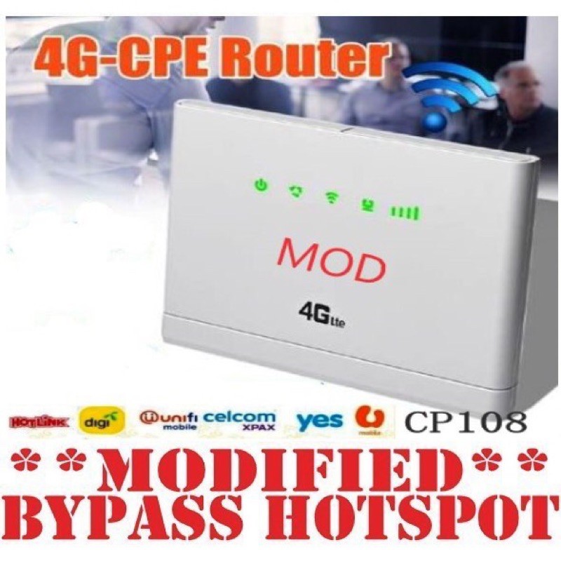 Modified Unlimited Hotspot 4G-CPE LTE Router Wifi Modem ...