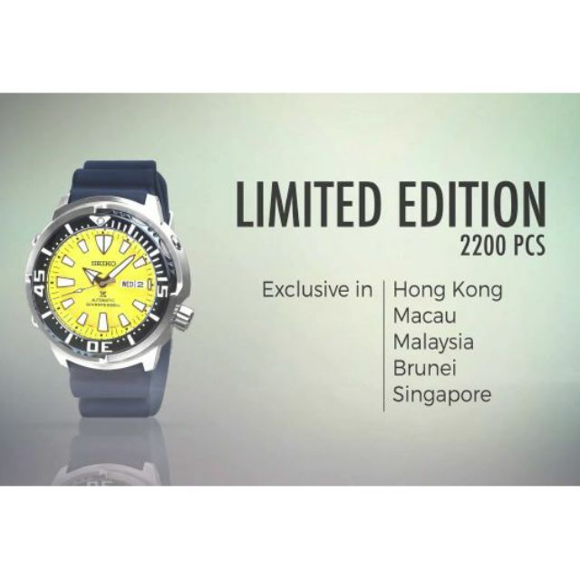 SEIKO PROSPEX Yellow Butterflyfish Limited Edition 2200pcs Diver's SRPD15K1  | Shopee Malaysia