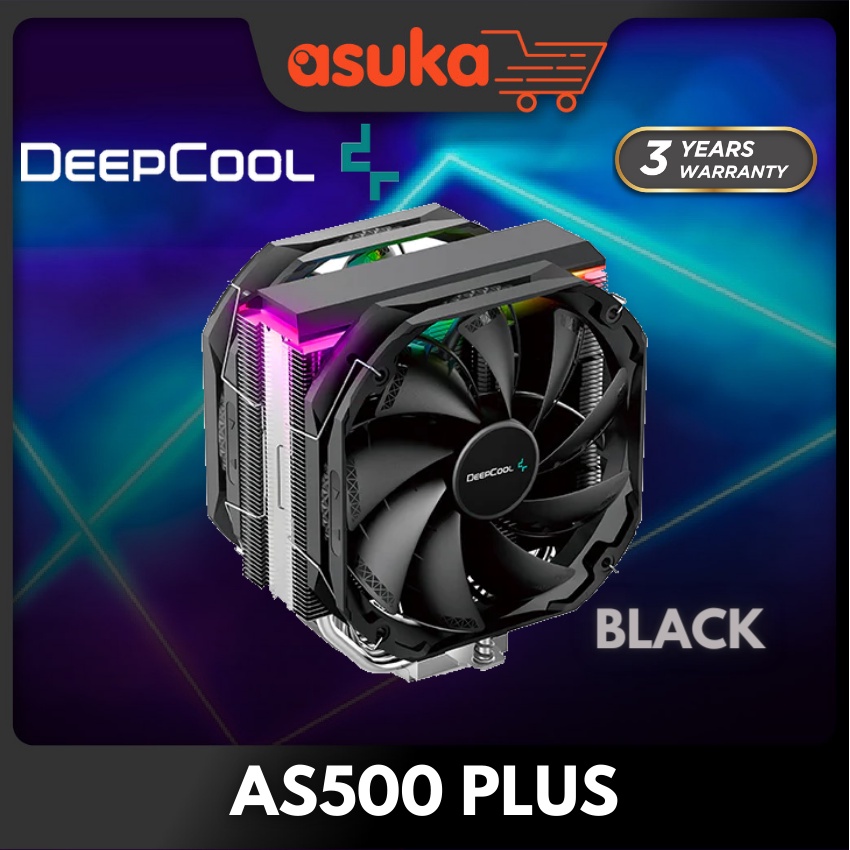 Deepcool AS500 PLUS Single Tower CPU Air Cooler Black|White