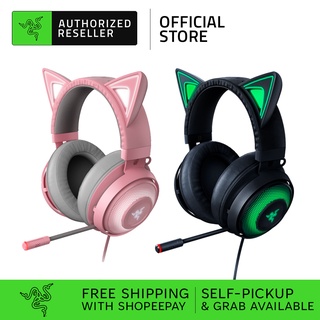 Razer Kraken Kitty Rgb Usb Gaming Headset Thx 7 1 Spatial Surround Sound Retractable Active Noise Cancelling Mic Shopee Malaysia