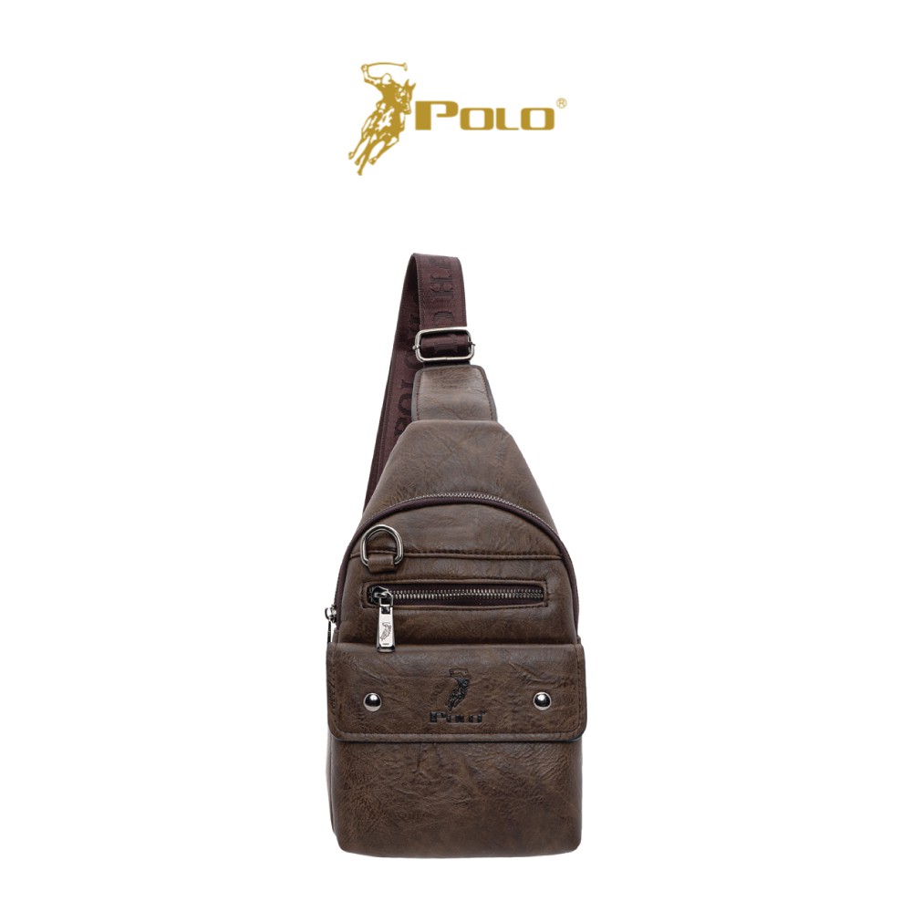 polo men's leather bag