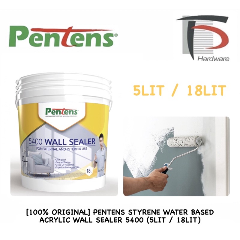 [100% ORIGINAL] PENTENS STYRENE WATER BASED ACRYLIC WALL SEALER 5400 ...