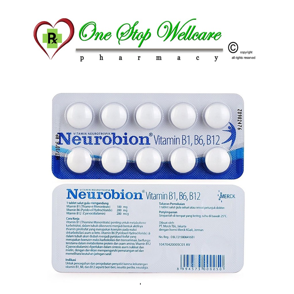 Neurobion Vitamin B Complex 1 Strips Exp 05 2022 Shopee Malaysia