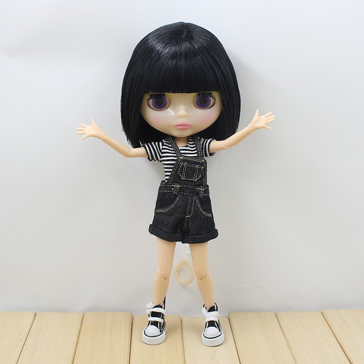 blythe doll black hair