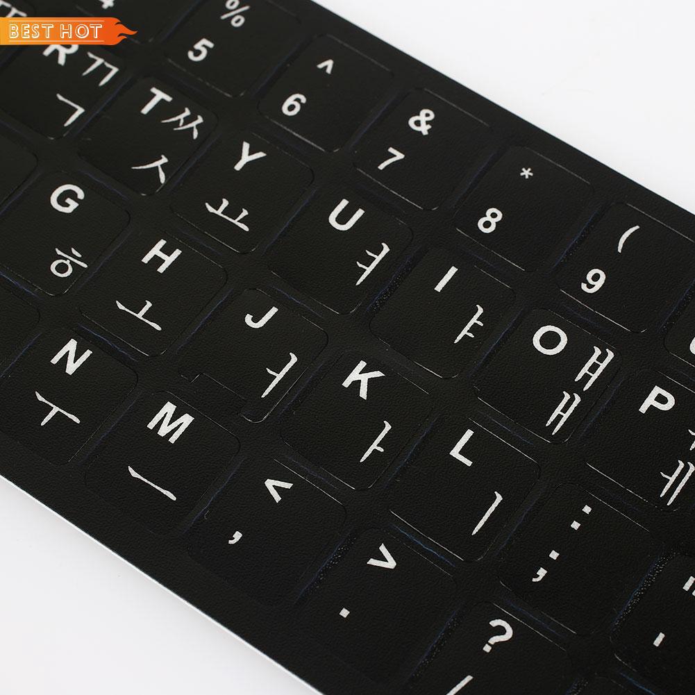 Korean Keyboard Stickers Premium Protection 14" Case Cover ...