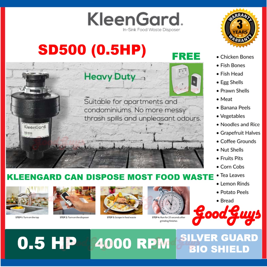 Kleengard SD500 Food Waste Disposer