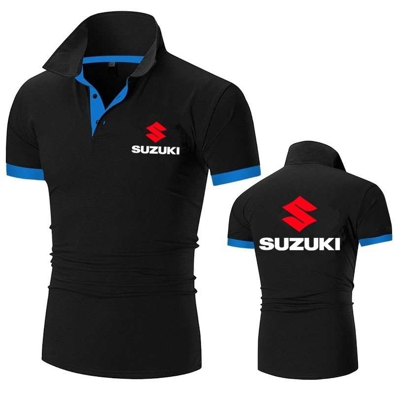 Suzuki Motorsport Team Logo Polo Shirt Men Short Sleeve T Shirt ...