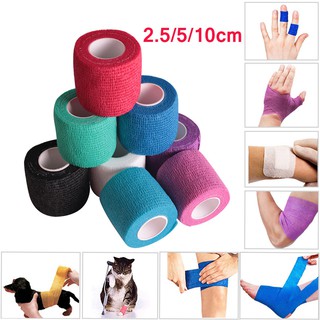 4.5M Colorful Sports Safety Elastoplast Athletic Elastic Bandage Wrap Self Adhesive Tape DIY Ankle Knee Arthrosis Protector
