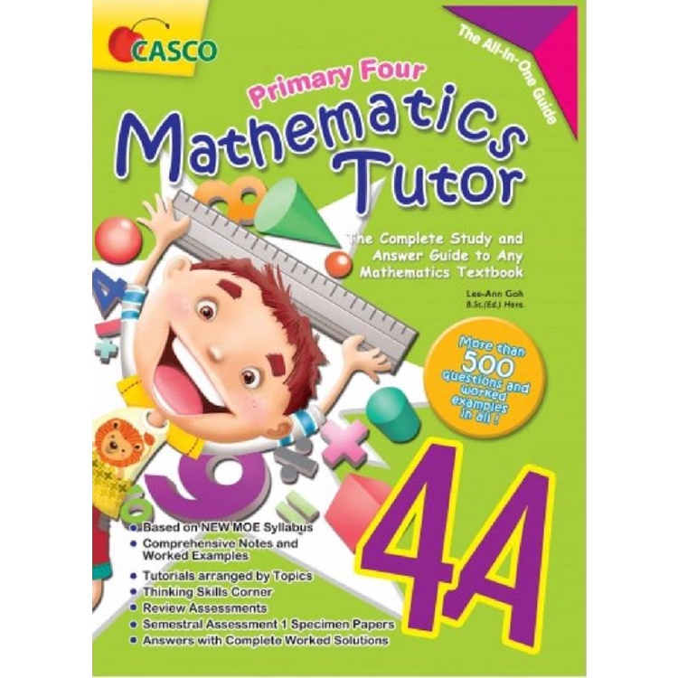 CASCO Primary Mathematics Tutor 4A/ 4B Vol 1/4B Vol 2 | Shopee Malaysia