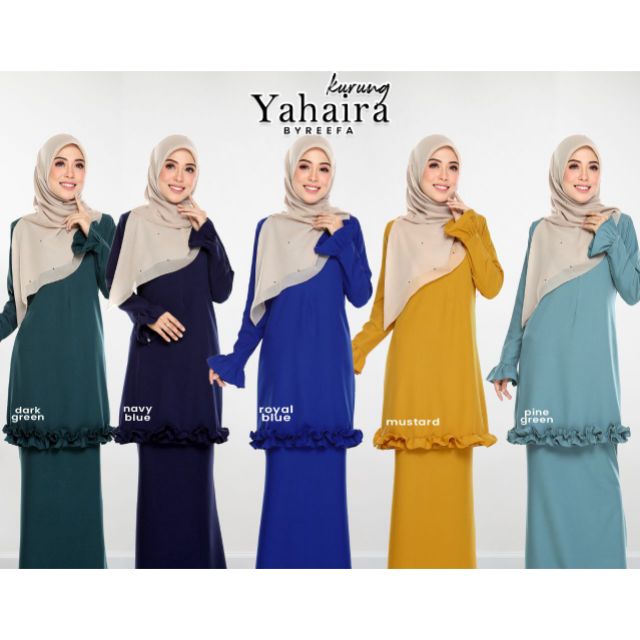 ByReefa Baju  Kurung  Yahaira Shopee Malaysia