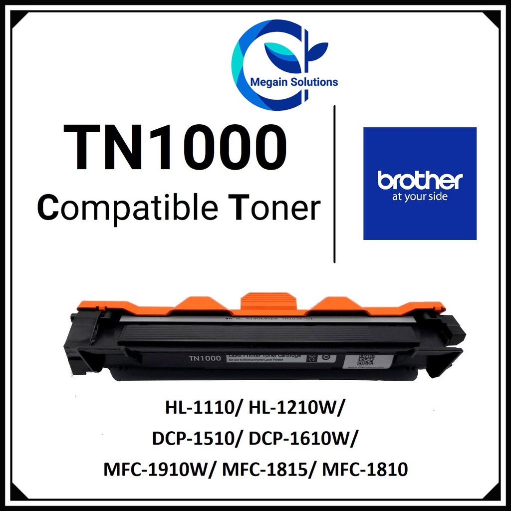 Brother TN1000 Compatible Toner Cartridge For Brother HL-1110 HL1110 ...