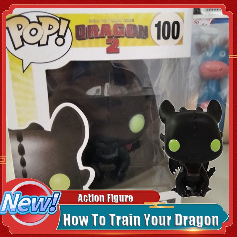 How To Train Your Dragon Light Night Fury Toothless Dragon Action Figure  PVC Collection Model Doll Toy For Kids | Shopee Malaysia