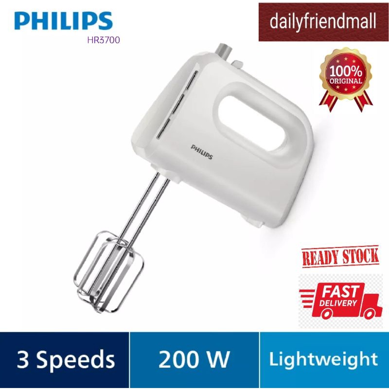 Philips Daily Collection Hand Mixer HR3700 (200w) Shopee Malaysia