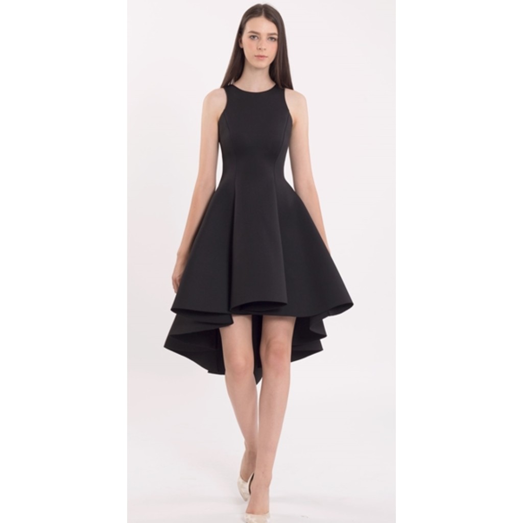 Doublewoot Deregia Women Sleeveless Black Long/Midi Dress (Size S ...