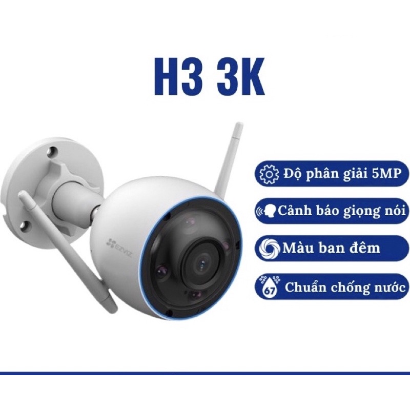 Clear ezviz H3 5mp And H3 3mp wifi Camera - Genuine Product