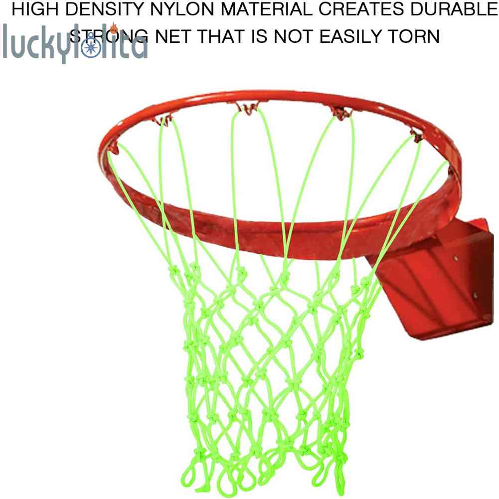 Basketball Hoop Net Nylon Luminous Basketball Goal Net Mesh Standard
