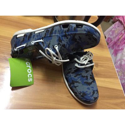 Crocs Beach Line Boat Shoe Men | Shopee Malaysia