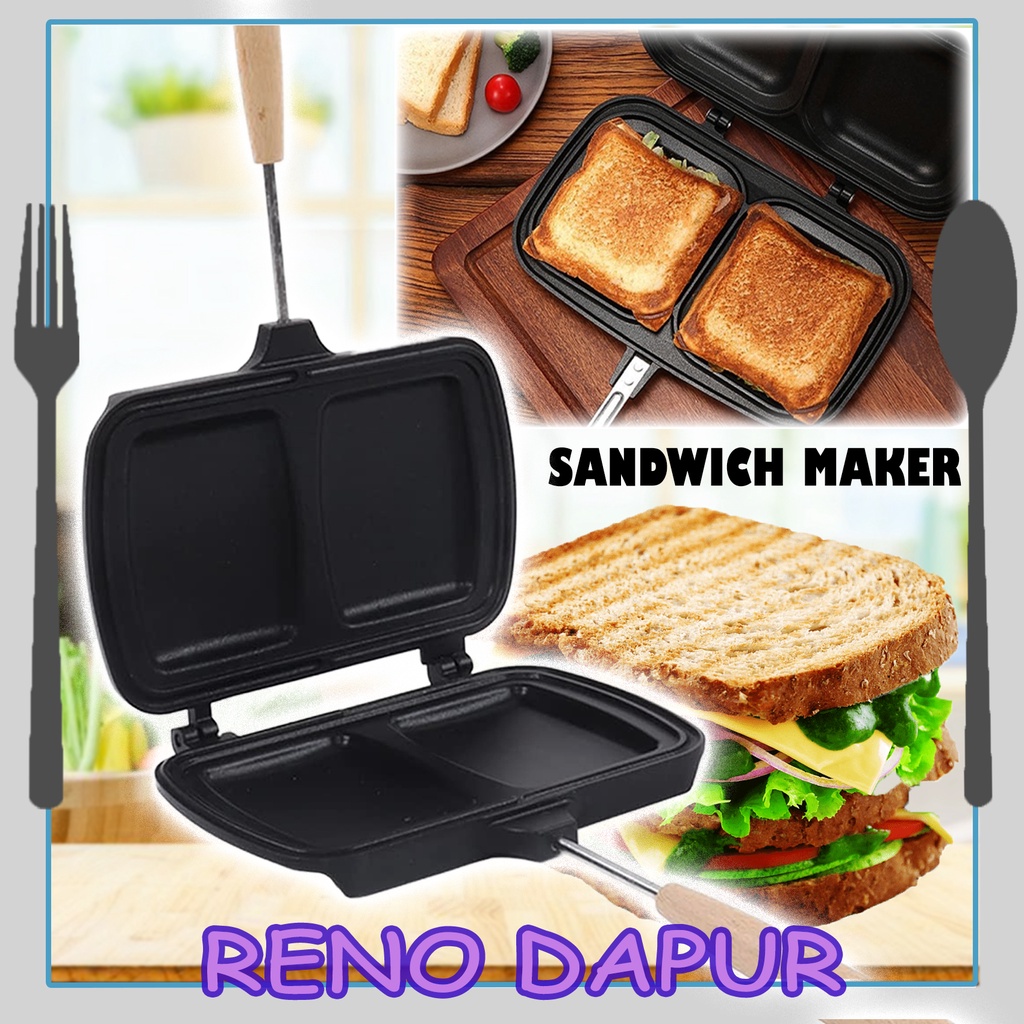 Bread Toaster Pan Sandwich Maker Bread Toast Pan Pembakar Roti Sandwich