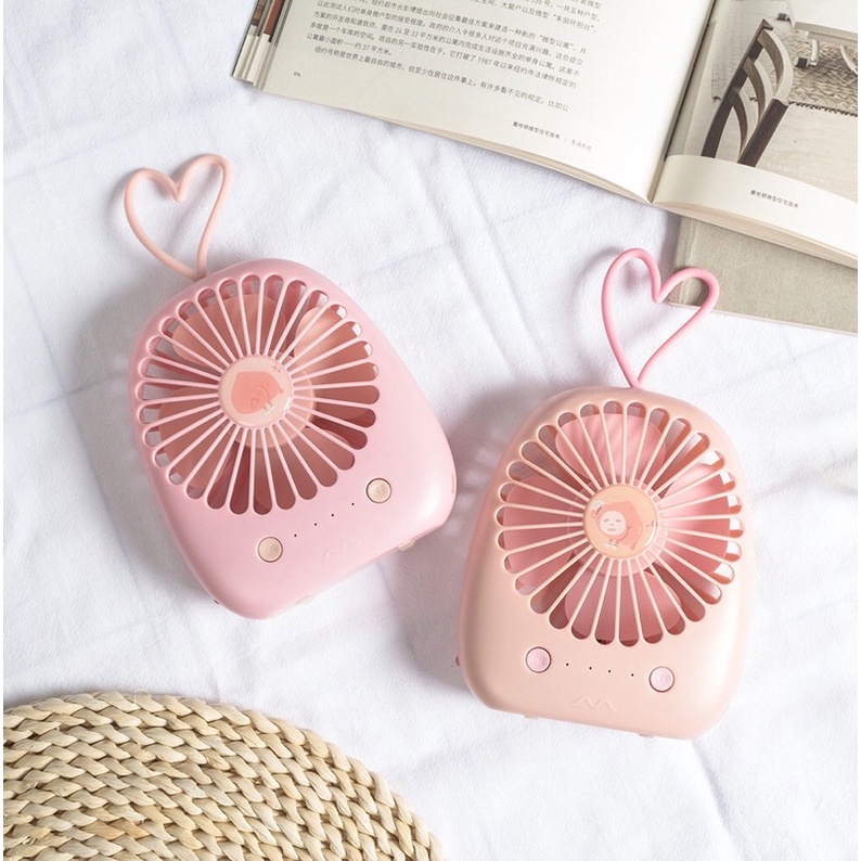 Ready Stock‼️现货‼️Usb Small Fan Rechargeable Small Fan Portable Usb Student Dormitory可充电USB手持台式吊绳迷你小风扇/宿舍便携电扇/手提站立随身小电风扇