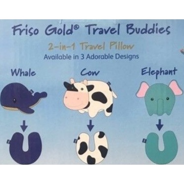 Friso Gold Travel Buddies 2-in-1 Travel Pillow ( whale )
