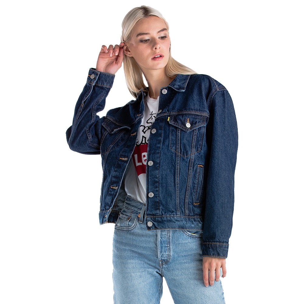 Levi's x Peanuts Ex-Boyfriend Trucker Jacket Women 29944-0064 | Shopee  Malaysia