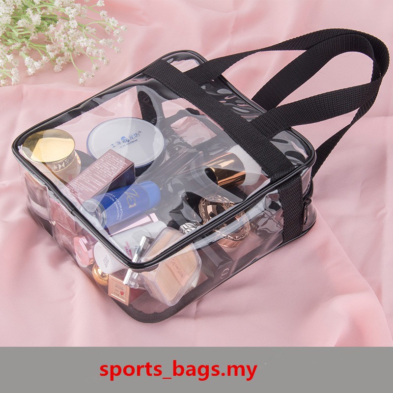 Unisex Travel Washing Bag Transparent PVC handbag multifunctional ...