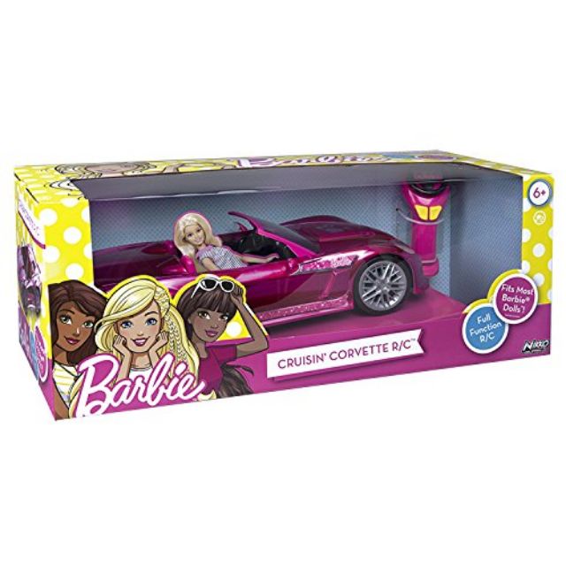 barbie crusin convertible corvette radio control car