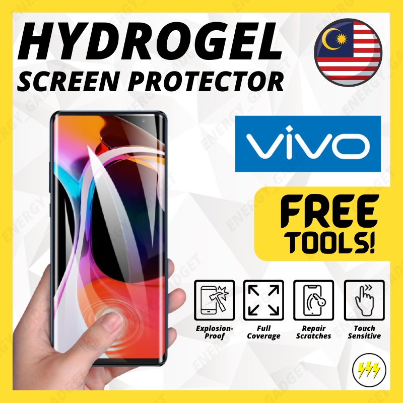 Hydrogel Screen Protector VIVO V23 V21 V20 V19 V17 V15 Pelindung Skrin Energy Gadget