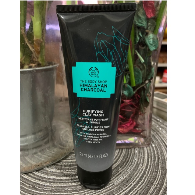 The Body Shop Himalaya Charcoal Purifying Clay Wash 125 ml Shopee