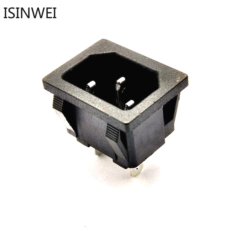 5pcs Ac 05 Ac Power Socket 3 Pin Male Plug Connector 10a 250v Shopee Malaysia