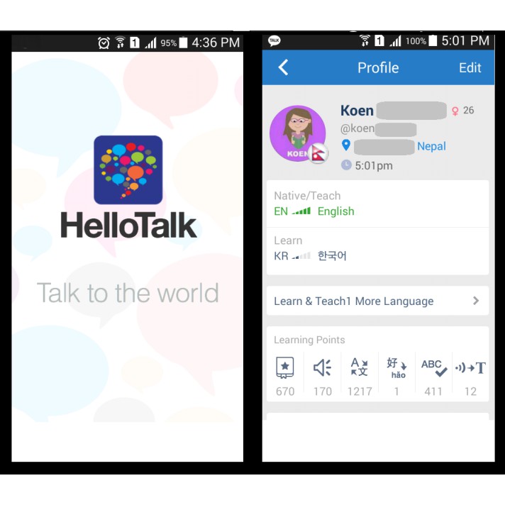 HelloTalk Chat, Speak, Learn Foreign Language (VIP Unlocked) Shopee