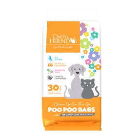 Cindy & Friends Poo Poo Bags 30 sheets / clean up sheet/ odour control / eco friendly