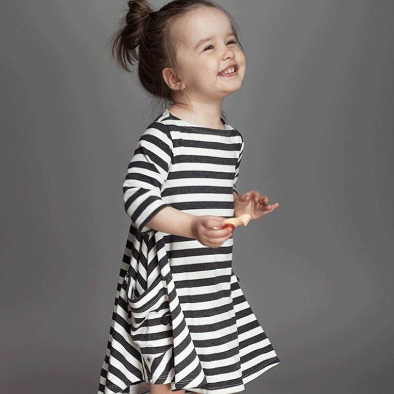 white long sleeve dress kids