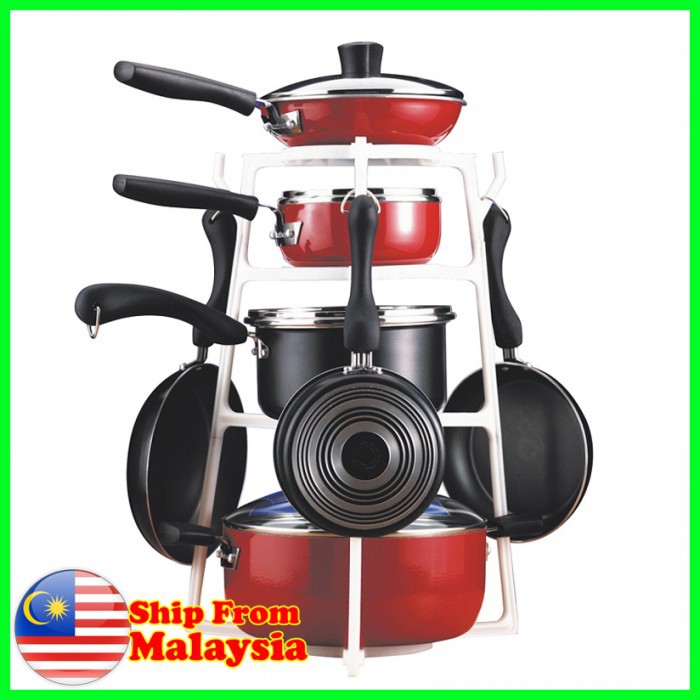 PAN TREE POT RACK KITCHEN RACK RAK PERIUK cookware PAN TREE POT RACK KITCHEN RACK RAK PERIUK cookware