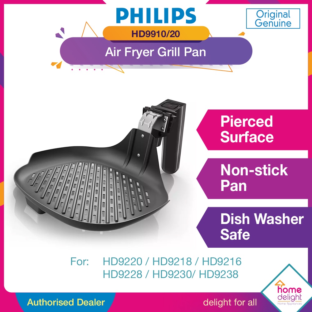 Philips HD9910 /20 Air Fryer Grill Pan For HD9218 HD9220 HD9228 HD9230