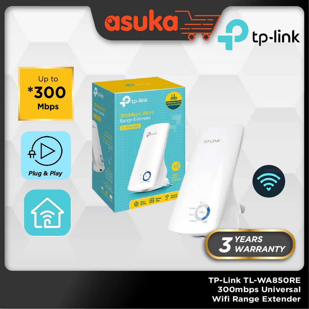 TP-Link TL-WA850RE 300mbps Universal Wifi Range Extender / Repeater / Access Point