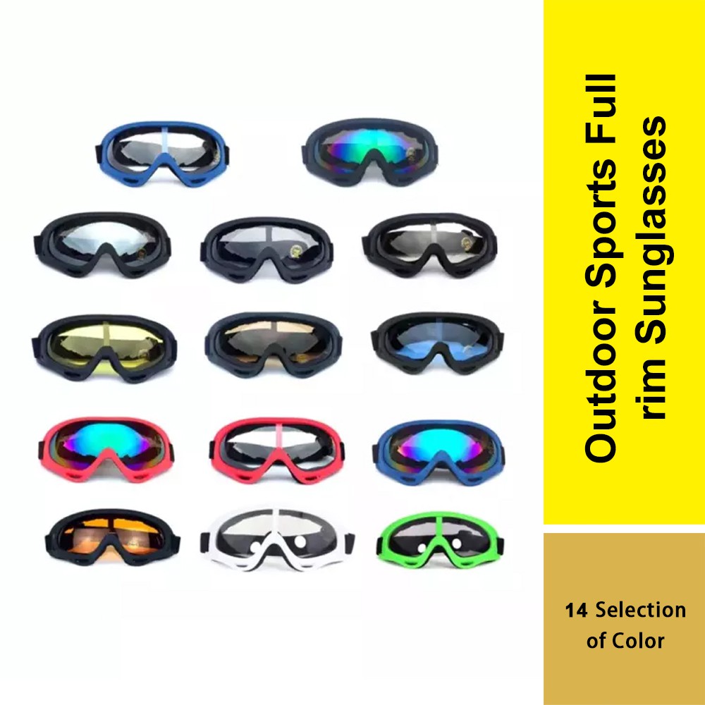 Ready Stock Motorcycle Googles Cycling Full Rim Sunglasses Outdoor Extreme Sports Snow Ski Cycling Goggles Fishing