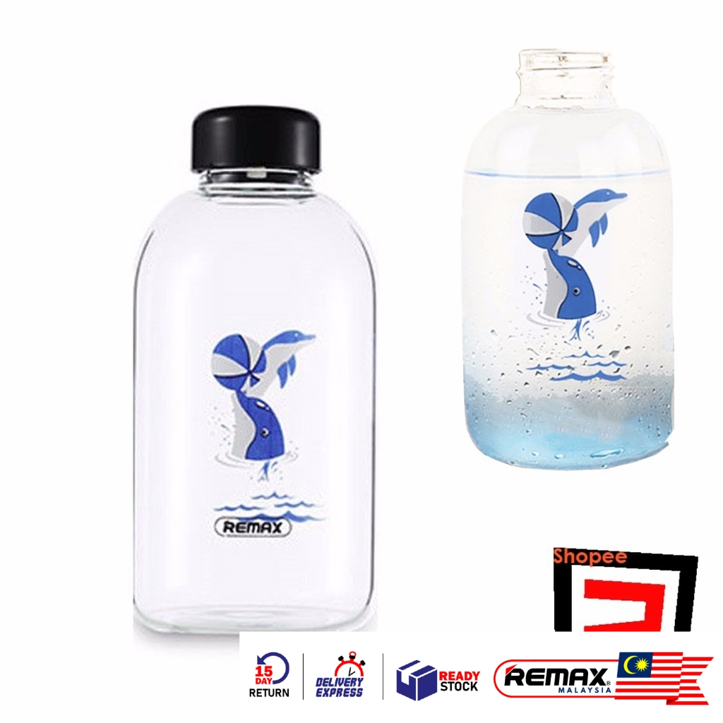 Remax RT-CUP33 Transparent Clear Glass Portable Water Bottle (650ml)