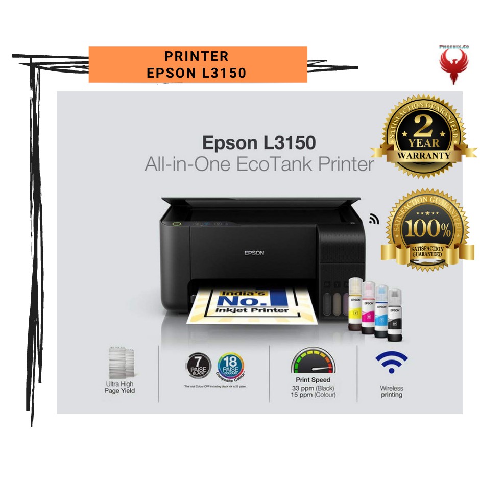EPSON L3150 NEW ORIGINAL READY STOCK in MALAYSIA + WARRANTY 2 YEAR