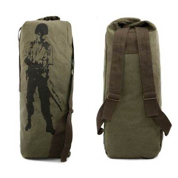 canvas army rucksack